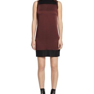 Rag & Bone Vivienne Black Brown Colorblock Dress XS